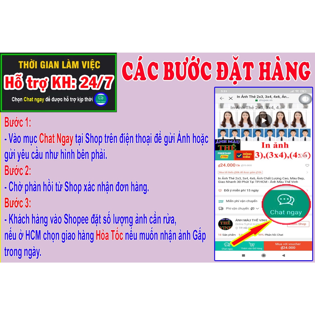 In Ảnh Thẻ 3.3 x4.8 Visa Trung Quốc Chất Lượng Cao, Màu Đẹp, Giao Nhanh 30 Phút Tại TP.HCM