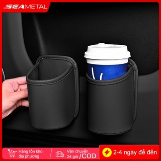 Hộc Để Chai Nước, Cốc, Điện Thoại Gắn Lưng Ghế Ô Tô SEAMETAL Kẹp Sau Tiện Lợi, Thùng Chứa Đồ Đa Năng