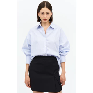Áo sơ mi oversized MONO TALK (tổng hợp màu) vải poplin hạn chế nhăn, mềm mát T10001FT
