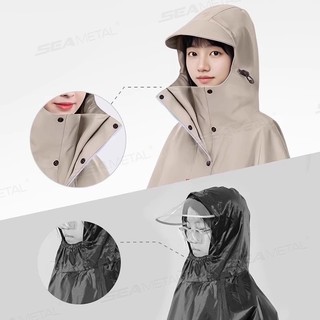 SEAMETAL Dày Người Lớn Áo Mưa Xe Máy Xe Điện Bền Chống Thấm Nước Đi Thiết Bị Áo Mưa