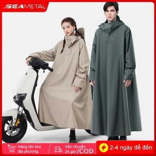 SEAMETAL Dày Người Lớn Áo Mưa Xe Máy Xe Điện Bền Chống Thấm Nước Đi Thiết Bị Áo Mưa