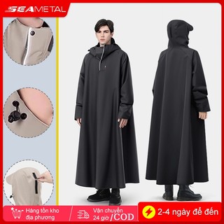 SEAMETAL Dày Người Lớn Áo Mưa Xe Máy Xe Điện Bền Chống Thấm Nước Đi Thiết Bị Áo Mưa