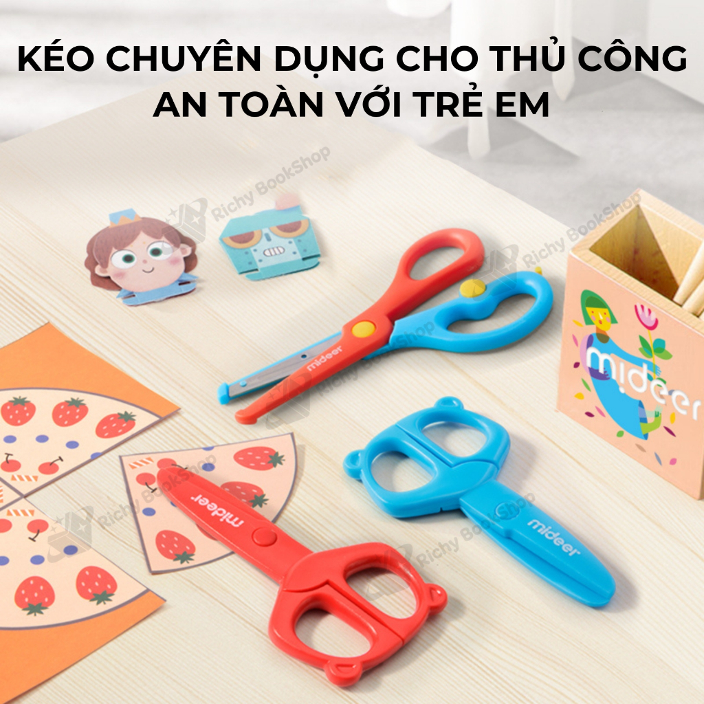 Kéo Cắt Thủ Công An Toàn Cho Bé - Mideer Craft Scissors
