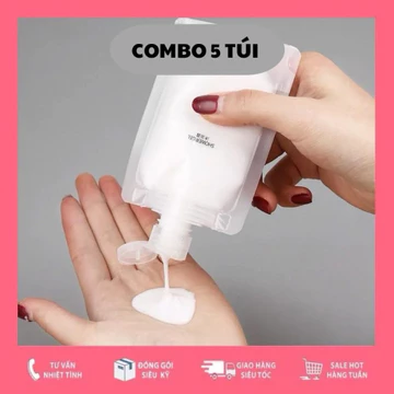 Túi Chiết Mỹ Phẩm Du Lịch Đựng Dầu Gội Xả Sửa Rửa Mặt , Sữa Tắm Tái Sử Dụng Triết Mĩ Phẩm 30ml 50ml 100ml