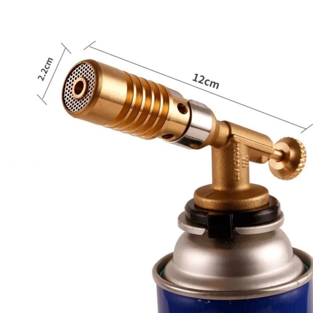 Đầu Khò Gas Mini Kapusi - Đồng Nguyên Khối, Có Vòng Chỉnh Oxy, Siêu Tiện Dụng
