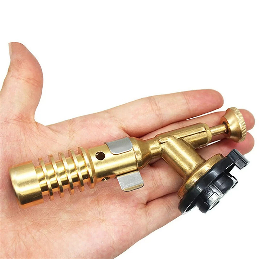 Đầu Khò Gas Mini Kapusi - Đồng Nguyên Khối, Có Vòng Chỉnh Oxy, Siêu Tiện Dụng