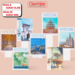 Vở Kẻ Ngang Classmate Vở B5 60/70gsm Giấy Mịn Travel Du Lịch 80/120/200 Trang Tập Sinh Viên Ghi Chép Vở Bài Tập NB5