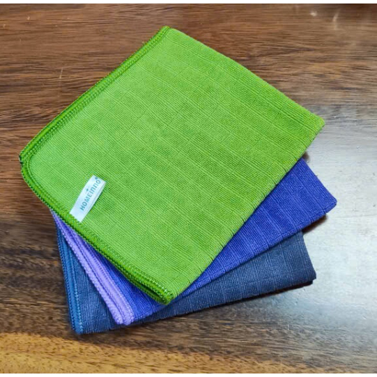 [HỎA TỐC](MÀU MỚI) Combo 3 Khăn Lau Microfiber Homeinno Siêu Sạch 30x35cm