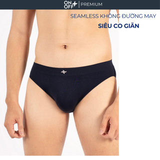 Quần lót đúc nam siêu đàn hồi dáng briefs seamless ONOFF không đường may thoáng khí -18UZ23A066