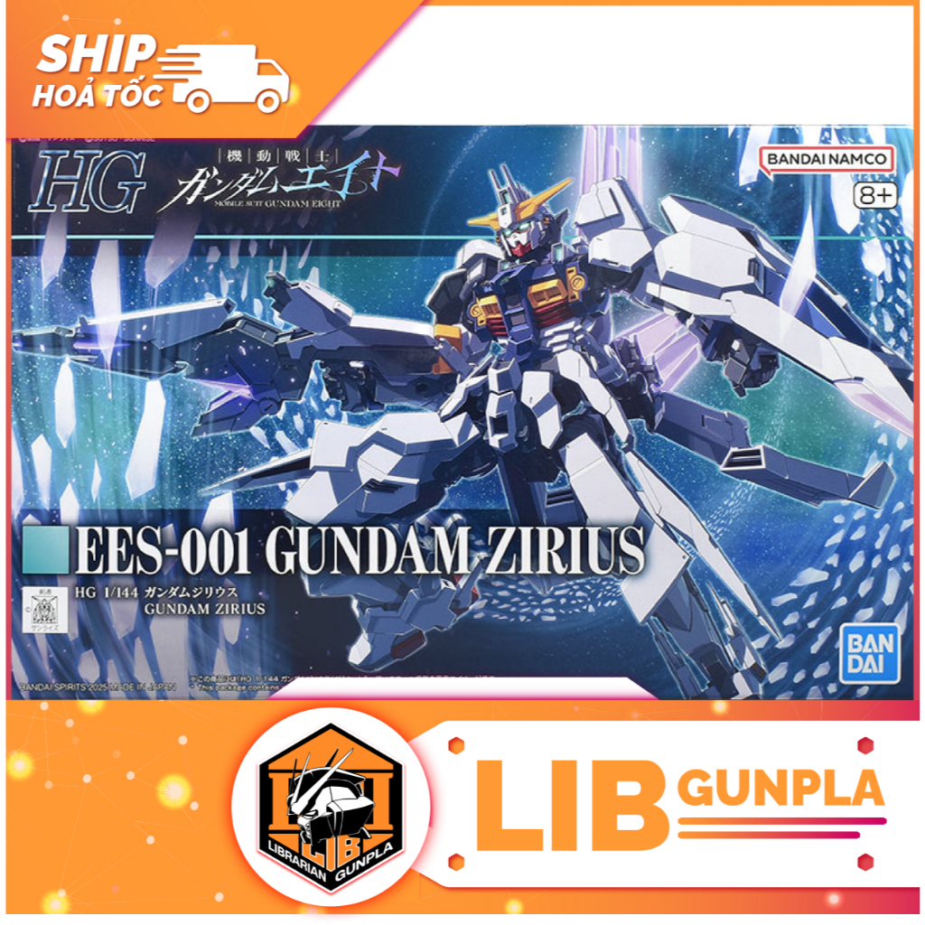 Đồ Chơi Mô Hình Lắp Ráp Gundam HG GUNDAM EIGHT 1/144 GUNDAM ZIRIUS (P ...