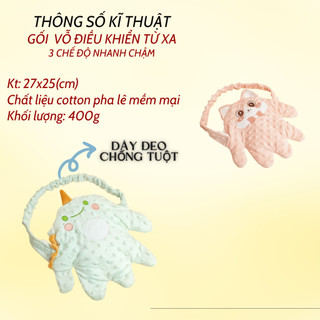 {KAIDOKIDS} Gối Bàn Tay Vỗ Mông Đa Năng Ru Bé Ngủ Chống Giật Mình Hình Thú Hàng Cao Cấp