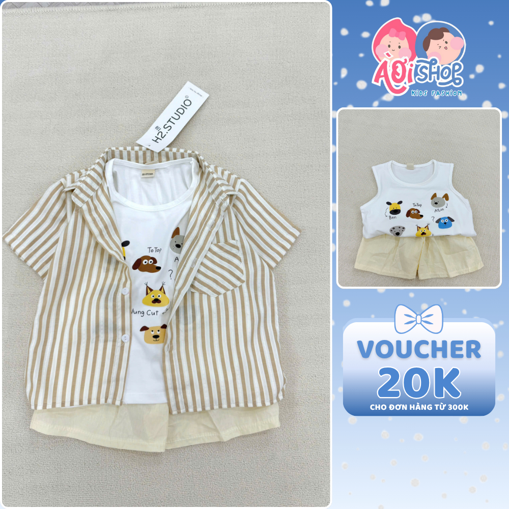 [À ƠI SHOP] R38- set 3ct cộc sọc vàng- a111.108