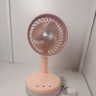 Quạt Tích Điện Phun Sương RL-01 Có Đèn LED – Quạt Để Bàn Hoặc Cầm Tay – 5 Cấp Gió 3 Chế Độ Sương