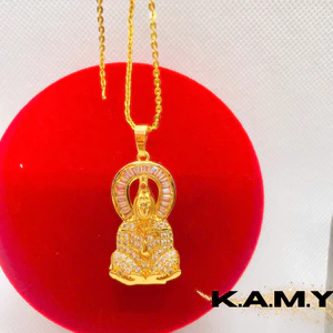 Mặt Dây Chuyền Phật Bà Quan Âm Tịnh Tâm Sang Trọng - Phụ Kiện Phong Thủy May Mắn Bình An Tài Lộc