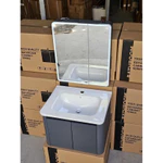 [ Giá Kho- FREE SHIP] - Bộ Tủ Lavabo - Tủ Gương Led + Sấy chất liệu chậu men sứ khung nhôm cao cấp KT80x48x48-60x48x48cm — ảnh 4
