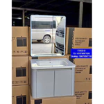 [ Giá Kho- FREE SHIP] - Bộ Tủ Lavabo - Tủ Gương Led + Sấy chất liệu chậu men sứ khung nhôm cao cấp KT80x48x48-60x48x48cm — ảnh 7