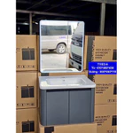 [ Giá Kho- FREE SHIP] - Bộ Tủ Lavabo - Tủ Gương Led + Sấy chất liệu chậu men sứ khung nhôm cao cấp KT80x48x48-60x48x48cm — ảnh 6