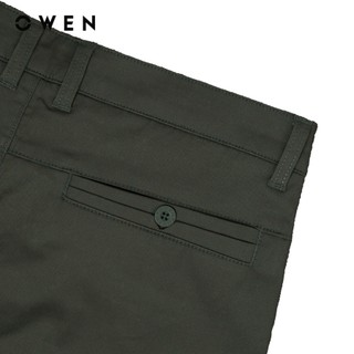 Owen - Quần khaki Regularfit QKR251271 màu Rêu chất liệu CVC Spandex