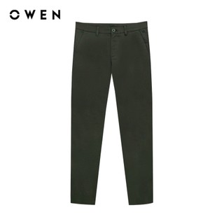 Owen - Quần khaki Regularfit QKR251271 màu Rêu chất liệu CVC Spandex