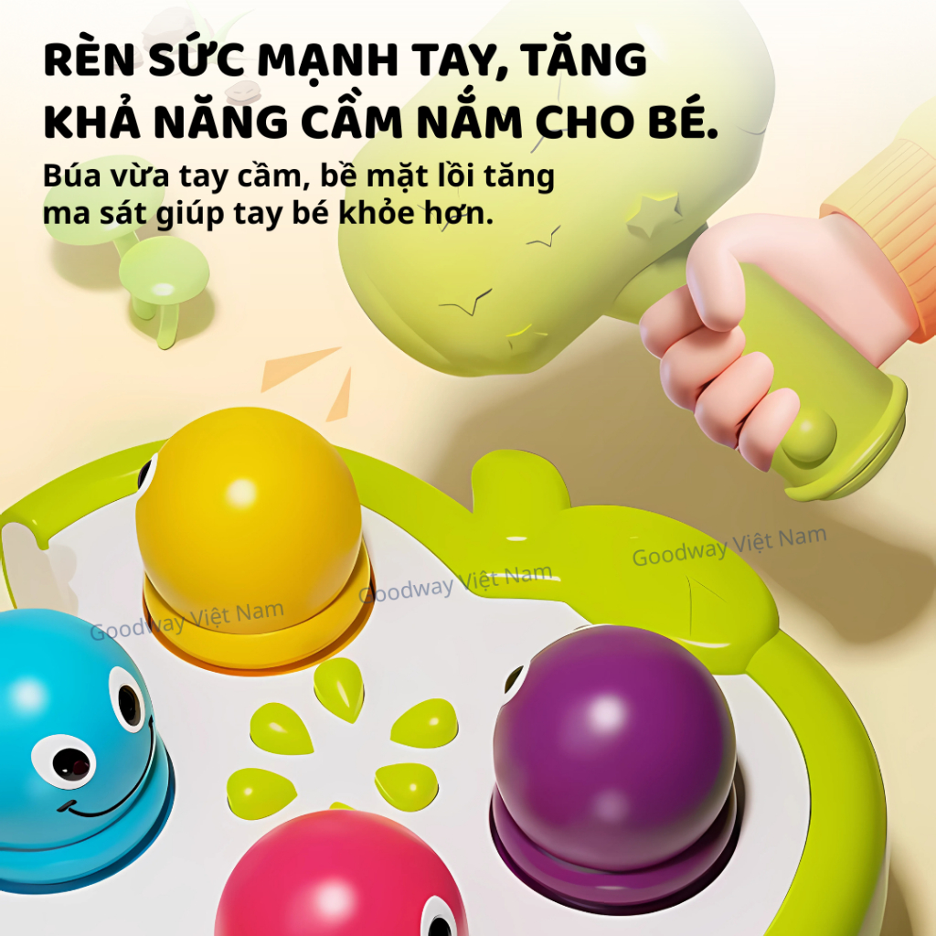 Đồ Chơi Đập Chuột, Cho Bé Goodway Whack A Insect Đồ Chơi Vận Động Tinh