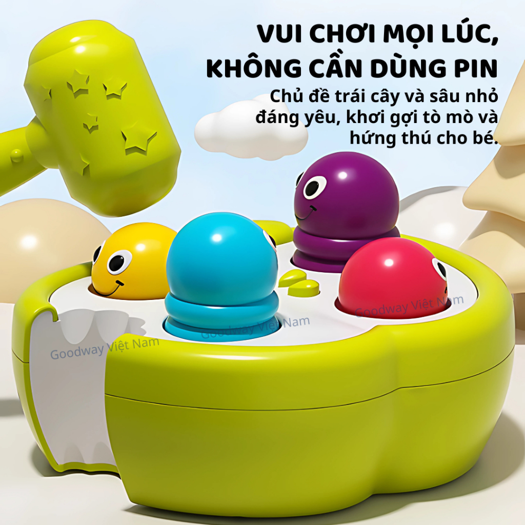 Đồ Chơi Đập Chuột, Cho Bé Goodway Whack A Insect Đồ Chơi Vận Động Tinh