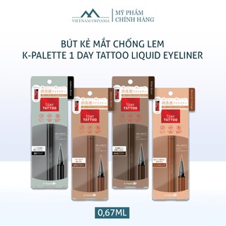 Bút kẻ mắt chống lem trôi K-Palette 1DAY TATTOO Liquid Eyeliner
