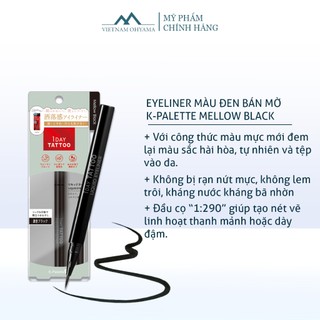 Bút kẻ mắt chống lem trôi K-Palette 1DAY TATTOO Liquid Eyeliner