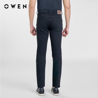 Owen - Quần jeans Regular Fit QJR251246 màu Đen chất liệu Cotton Spandex