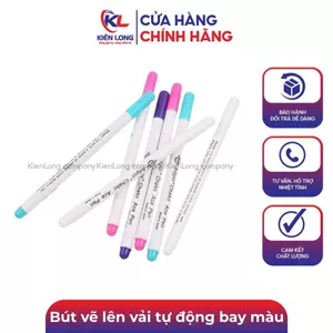 Bút vẽ lên vải tự động bay màu khi giặt nước, hoặc sau 2-4 giờ trong ngành may mặc (combo 2 cái)
