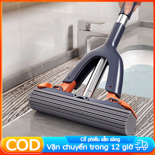 Cây Lau Kính Tự Vắt Gấp Gọn GREENSINDOOR 40CM Cây Lau Nhà Mini Cầm Tay Dụng Cụ Vệ Sinh Bàn Làm Việc Mút Bọt Biển