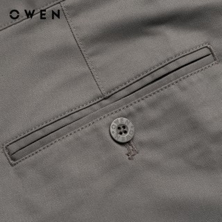 Owen - Quần khaki Regular Fit QKR251278 màu Xám chất liệu Poly recycled (Renu)