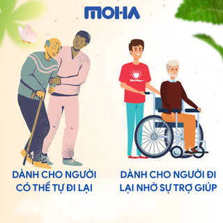 Tã bỉm Dạng Quần Dành Cho Người Già MOHA cao cấp 10 miếng size M/L Hàng Chính Hãng