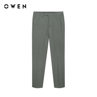 Owen - Quần tây Slim Fit QS252447 màu Rêu chất liệu Nano