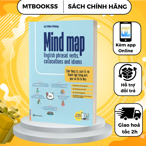 Sách - Mind Map English Phrasal Verbs - Cụm Động Từ, Cụm Từ Và Thành Ngữ Tiếng Anh Qua Sơ Đồ Tư Duy