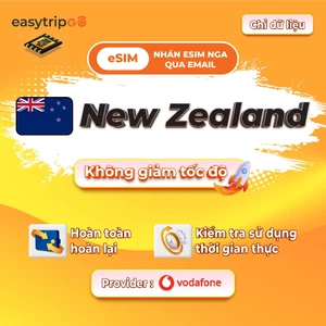 Easytripgo New zealand esim Dữ liệu roaming không giới hạn | 1-2GB/Ngày không chặn cài đặt nhan