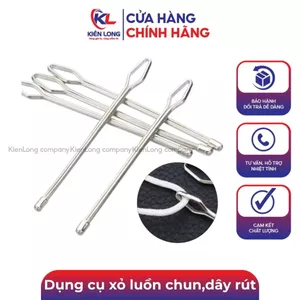 Dụng cụ xỏ luồn chun, xỏ luồn dây rút dài 8 cm chất liệu bằng thép không gỉ(GIÁ 2 và 5 CÁI)