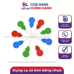 Sét 10, 20 cái dụng cụ xỏ kim bằng nhựa nhiều màu sắc