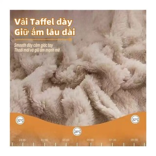 Ga giường Lụa taffeta Ấm áp Thoáng khí Chống trượt Không xù lông Cho Giấc Ngủ Sâu 1m6 1m8 Ga chun