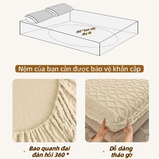Ga Chun Nỉ Nhung CoCo KHÔNG KÈM VỎ GỐI , Ga Nỉ Thích Hợp Dùng Mùa Đông Ấm áp Giữ Nhiệt Tốt