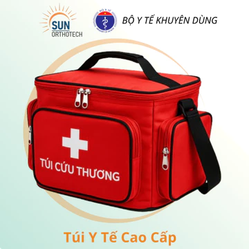 [FREESHIP] Túi Y Tế Có Quai Xách Đỏ SunOrthotech – Túi Sơ Cứu Di Động, Dành Cho Bác Sĩ & Gia Đình