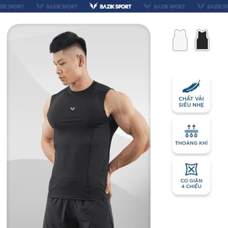 Áo Ba Lỗ Tanktop Nam BAZIK Compression ActivePro SlimFit co giãn 4 chiều, ôm body, vận động