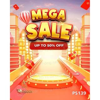 Mẫu Phông Nền Background Ngày Hội Mua Sắm Hõ Trợ Livestream, Quay Chụp Sản Phẩm