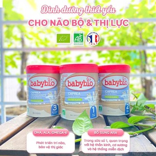 Combo 2 lon sữa dê hữu cơ Babybio cho bé 0-36m