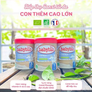 Combo 2 lon sữa dê hữu cơ Babybio cho bé 0-36m