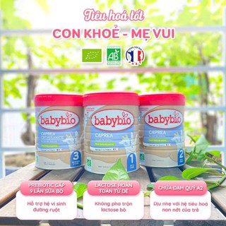 Combo 2 lon sữa dê hữu cơ Babybio cho bé 0-36m