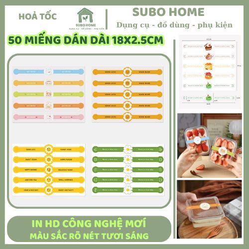 50 tem dán dài tự dính ép kim cài dán niêm phong trang trí hộp bánh ...