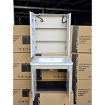 [ Giá Kho- FREE SHIP] - Bộ Tủ Lavabo - Tủ Gương Led + Sấy chất liệu chậu men sứ khung nhôm cao cấp KT80x48x48-60x48x48cm — ảnh 8