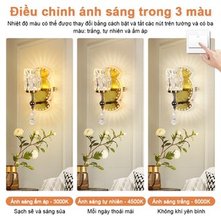 Đèn Gắn Tường GOEGOUS Trang Trí Phòng Ngủ, Hành Lang Và Cầu Thang - Có Tặng Kèm Bóng