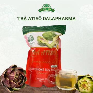 Trà Atiso Túi Lọc Dalapharma 100 Gói - Atiso Đà Lạt, Hỗ Trợ Mát Gan, Thanh Nhiệt, Giảm Mụn, Mất Ngủ