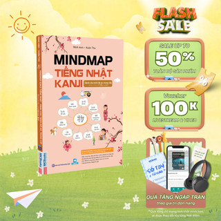 Sách Mindmap Kanji tiếng Nhật – Dành cho trình độ sơ, trung cấp - Học kèm app Mcbooks